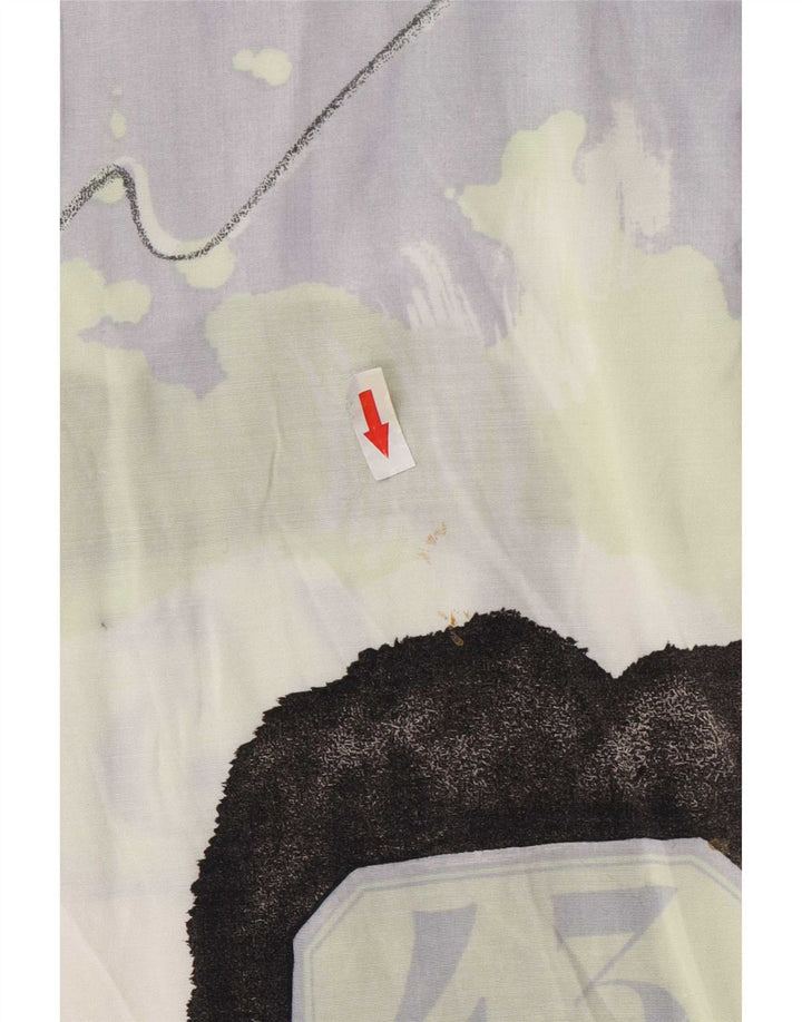 Chemise vintage à motif abstrait pour homme, multicolore moyen