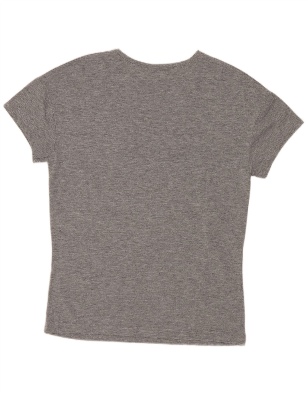Zara Womens Graphic T-Shirt Top UK 10 Small Gris Moucheté Polyester