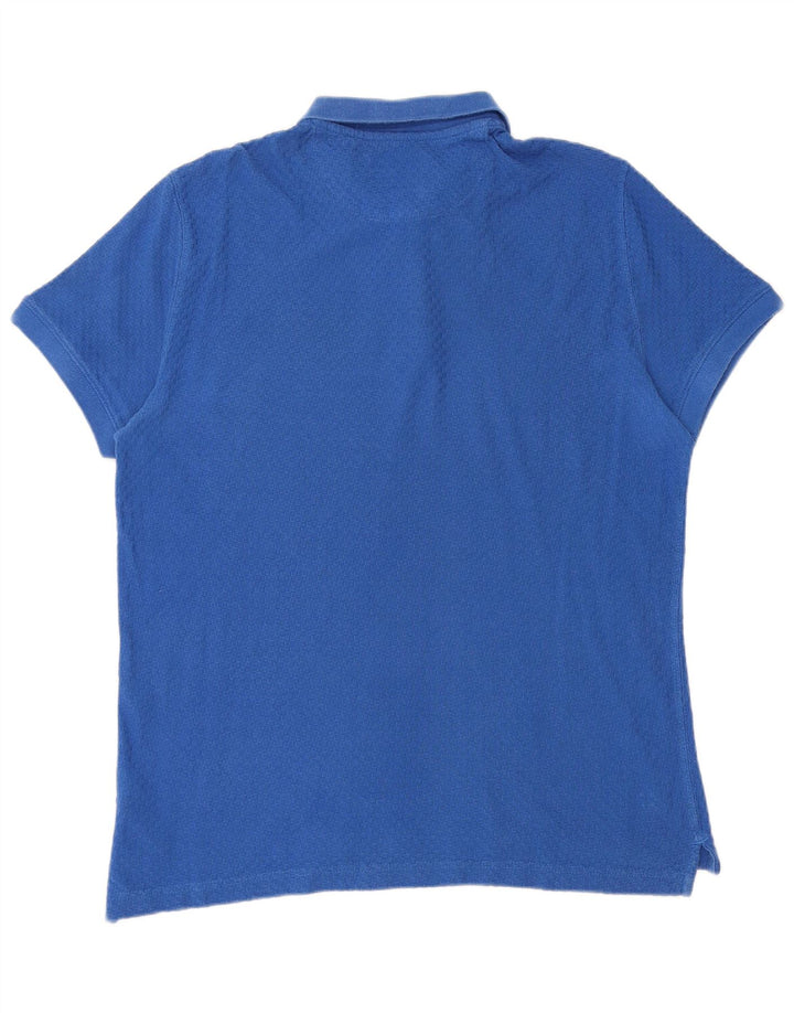 Massimo Dutti Polo Homme Grand Bleu Coton