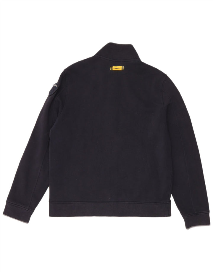 Blauer Veste de survêtement pour homme en coton bleu marine Taille L