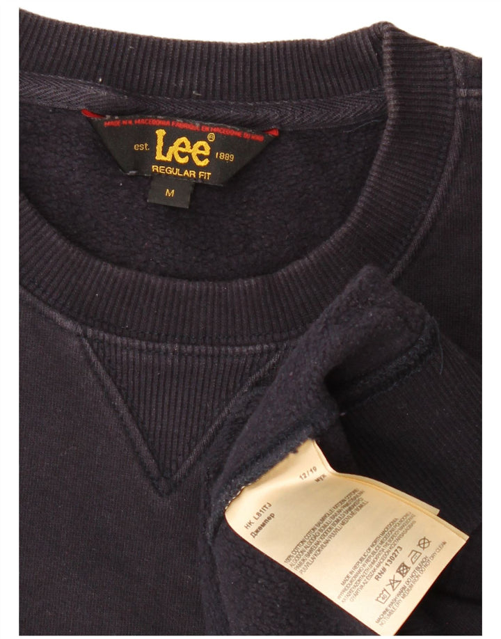LEE Sweat-Shirt Regular Fit Homme Bleu Marine Moyen