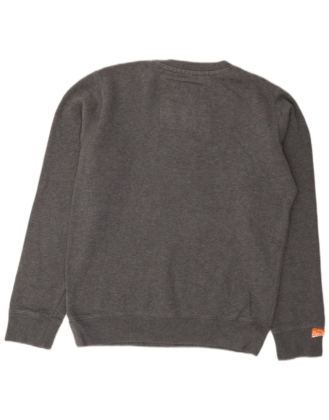 Superdry Homme Sweat-Shirt Graphique Pull Large Gris Coton