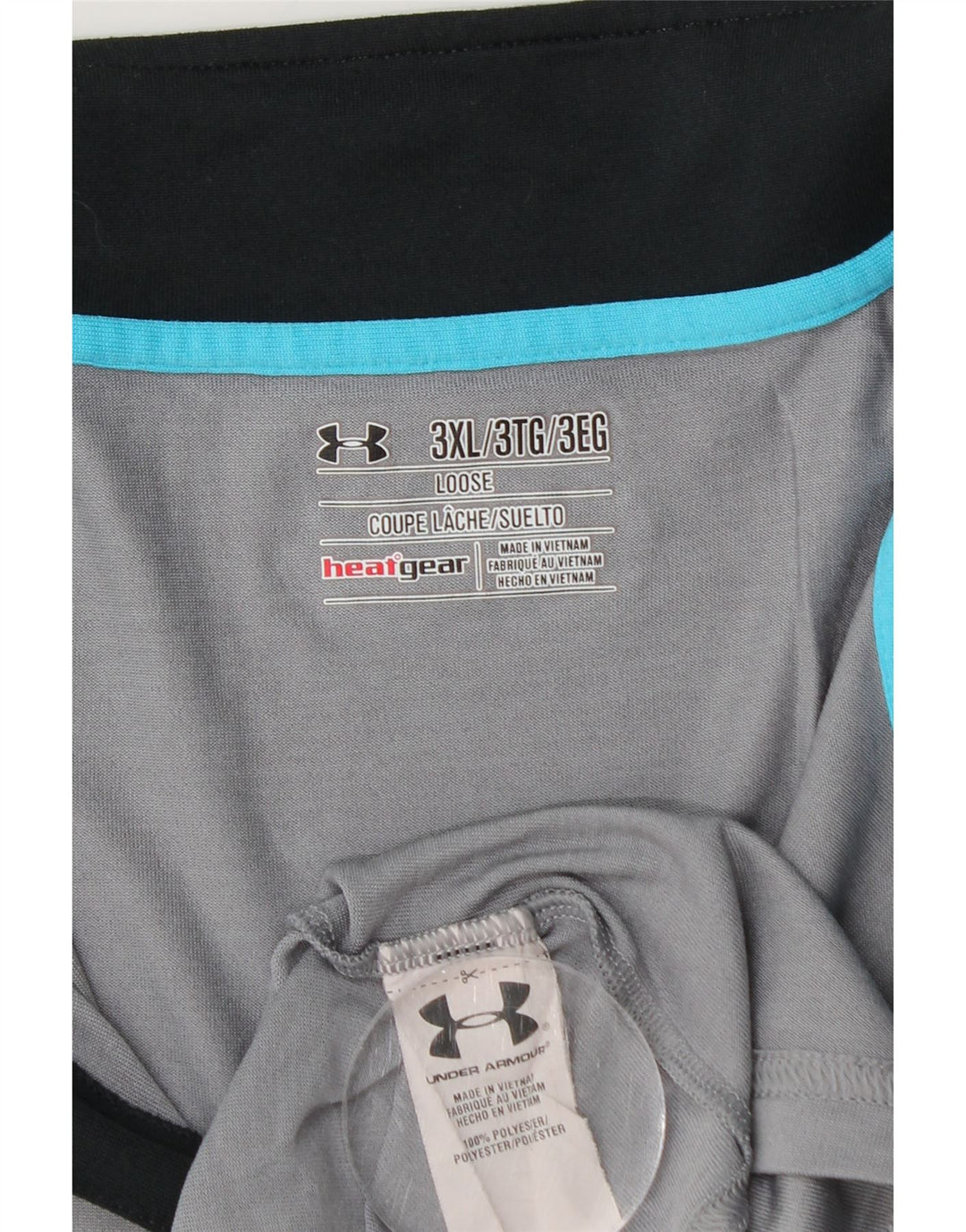 UNDER ARMOUR Haut de survêtement à col zippé Heat Gear pour homme 3XL Gris