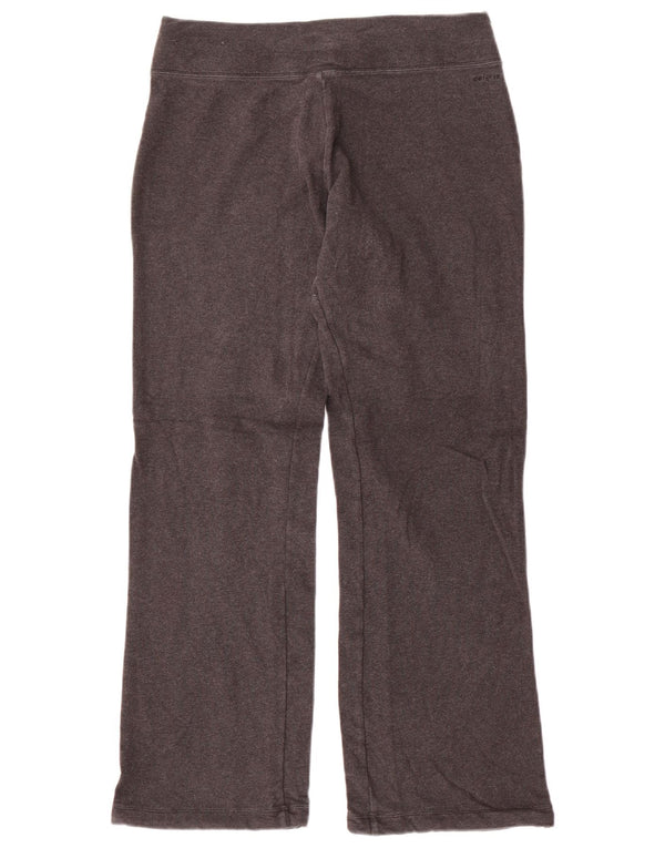 NIKE Pantalon de survêtement Dri Fit pour femme UK 14 Coton gris moyen