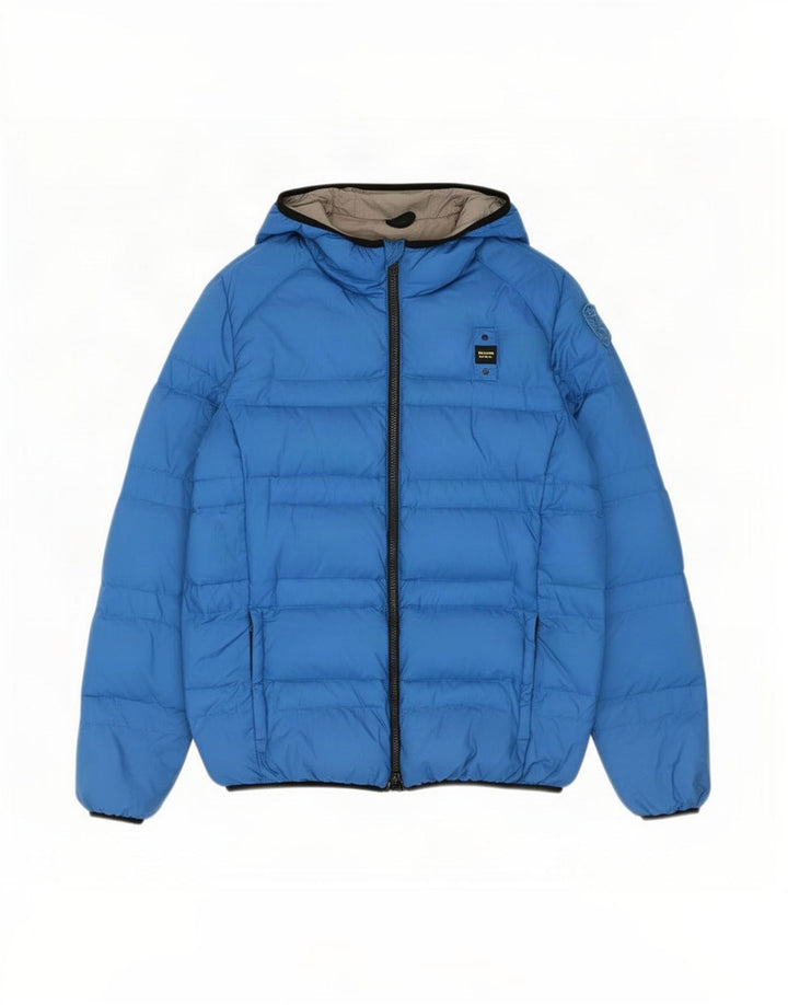 Blauer Veste matelassée à capuche garçon 15-16 ans bleu polyamide