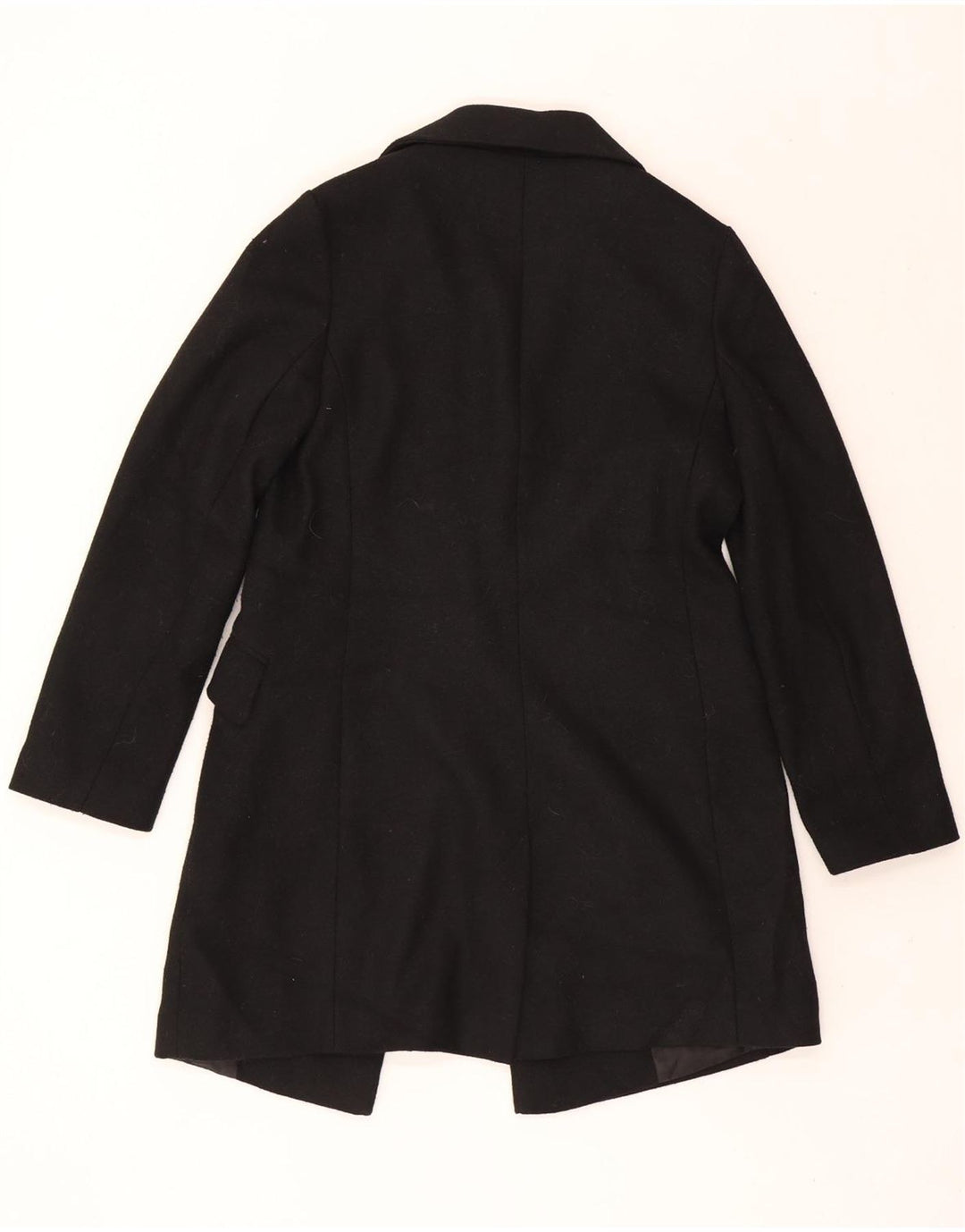 TOPSHOP Womens Longline 1 Button Blazer Jacket UK 10 Small Black Polyester Vintage Topshop and Second-Hand Topshop from Messina Hembry 