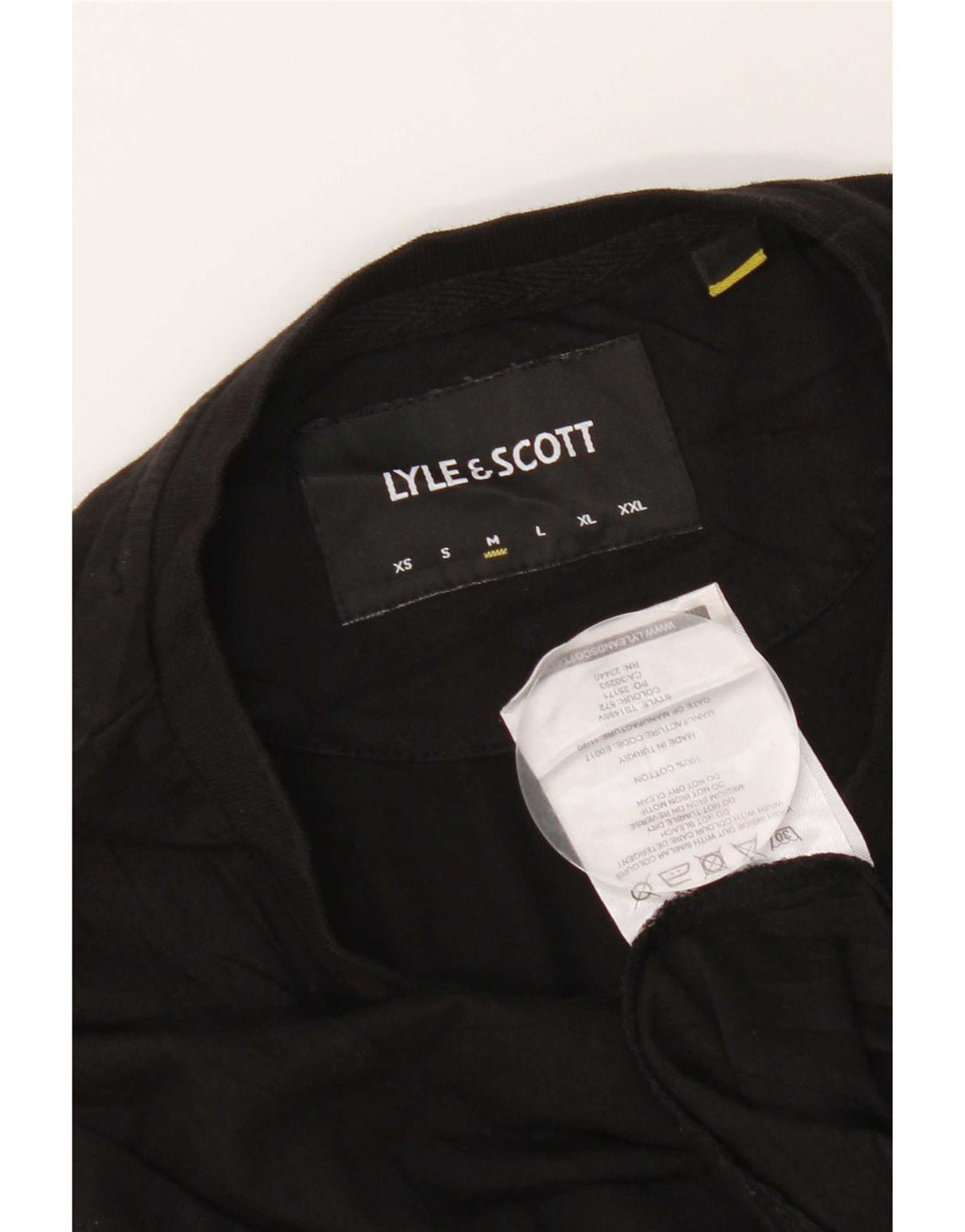 Lyle & Scott T-Shirt Homme Noir Moyen Coton
