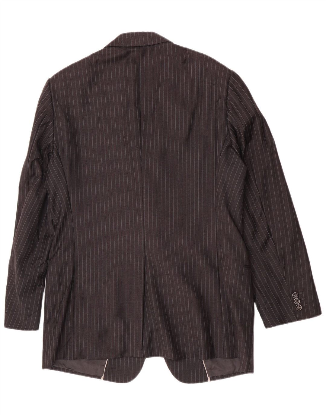 Armani Collezioni Veste blazer à 2 boutons pour homme IT 52 XL en laine à fines rayures grises
