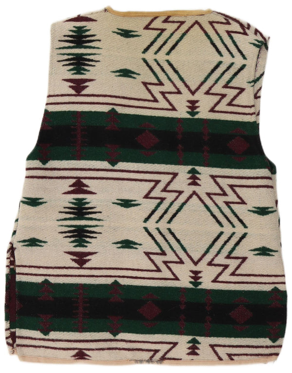 Mills Gilet Femme UK 16 Large Multicolore Géométrique
