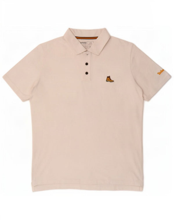 Timberland Polo Regular Fit Homme Grand Coton Blanc