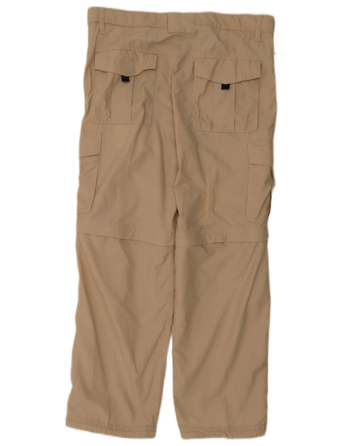Marks & Spencer Pantalon cargo coupe régulière pour homme W34 L29 Coton beige