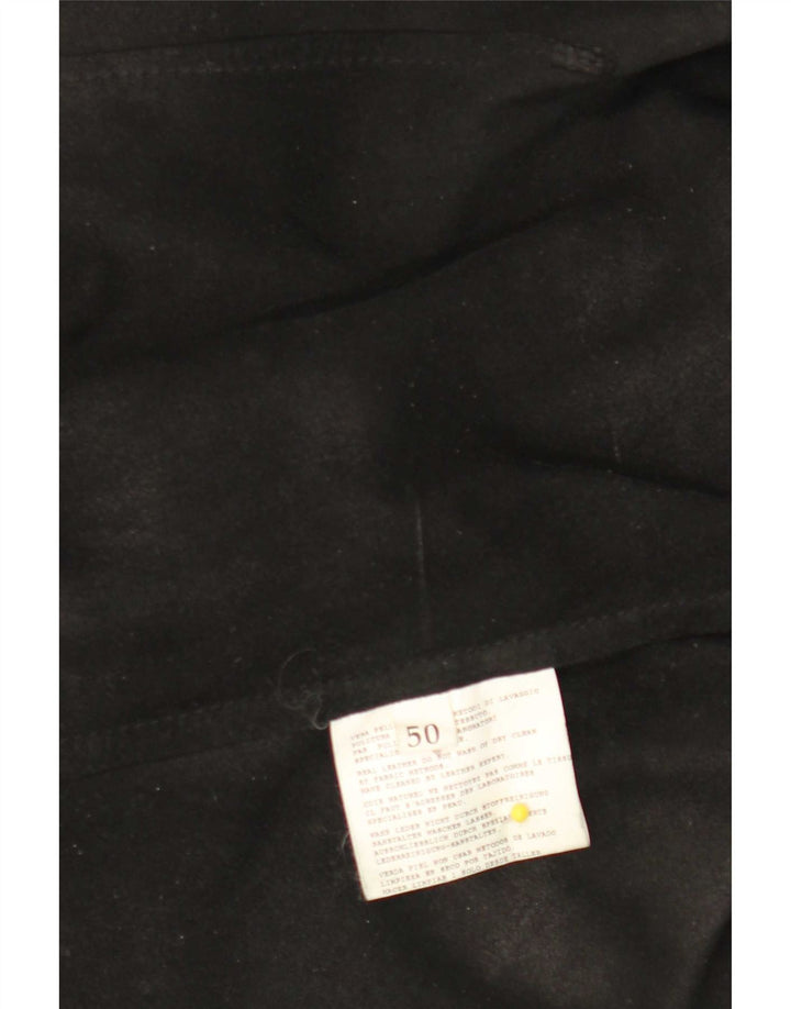 Chemise en cuir femme vintage IT 50 XL Noir