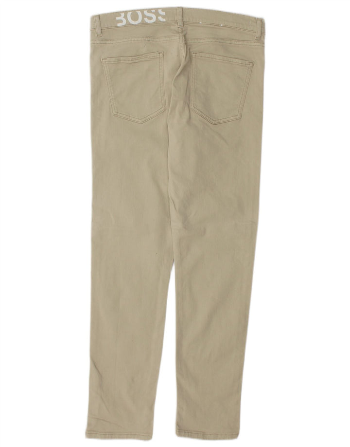 HUGO BOSS Femme Jean Slim Taille Haute W29 L28 Coton Vert