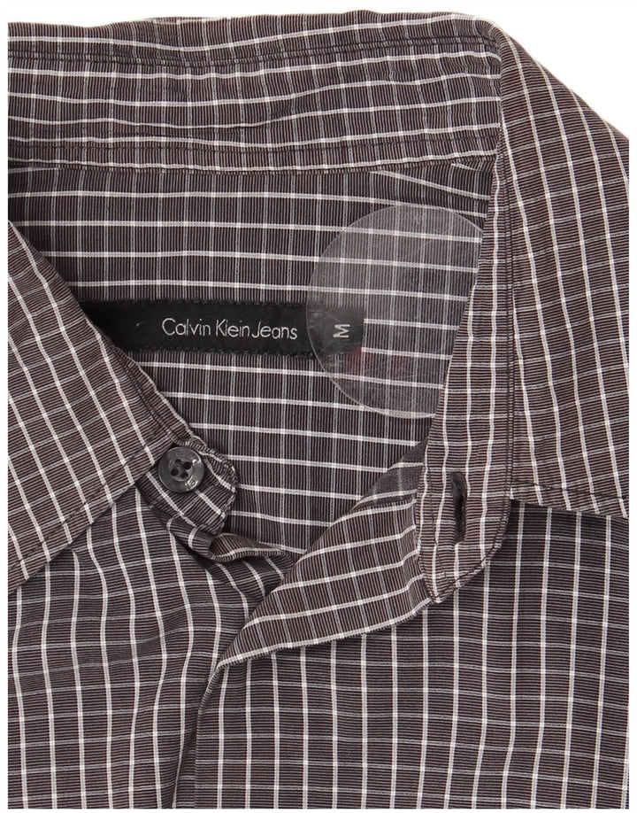 CALVIN KLEIN JEANS Chemise Homme Vichy Gris Moyen
