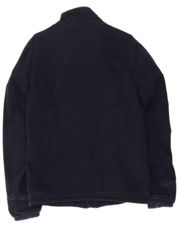 Superdry Veste Sherpa Utility Homme UK 38 Bleu Marine Moyen Coton