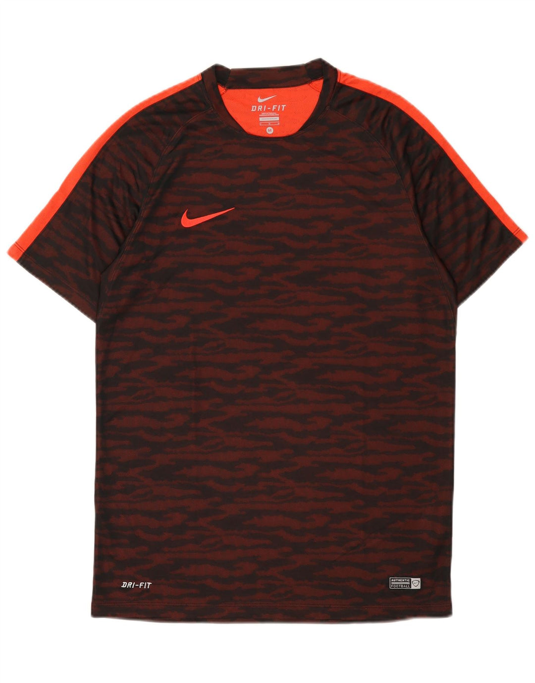 Nike T-shirt Dri Fit pour homme en polyester imprimé animal bordeaux moyen