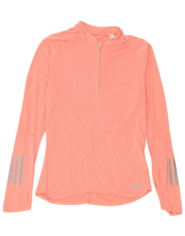 Adidas Climalite Top à manches longues pour femme UK 8/10 Petit Rose Polyester