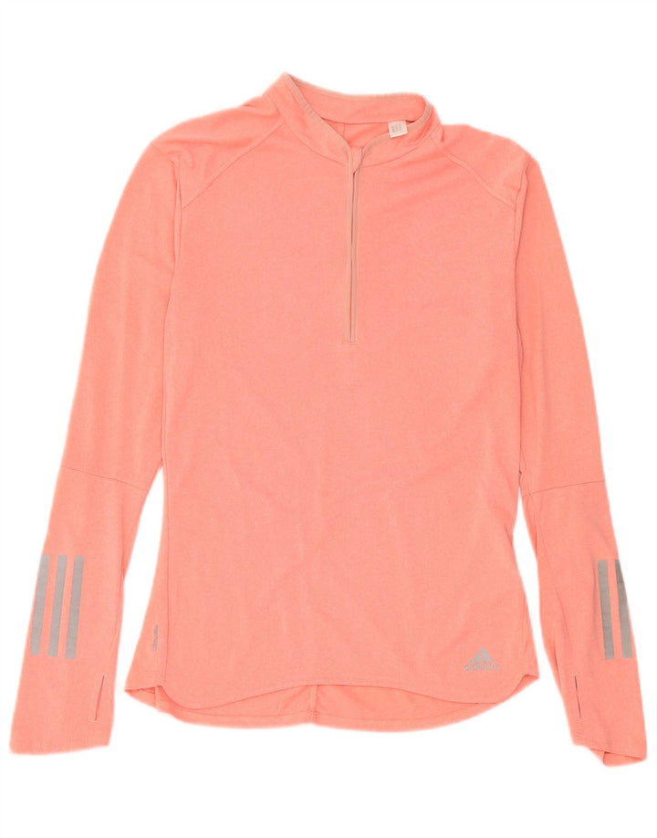 Adidas Climalite Top à manches longues pour femme UK 8/10 Petit Rose Polyester