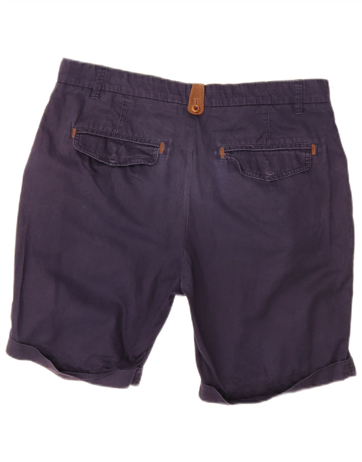 Zara Short Chino Homme EU 42 Large W32 Bleu Marine