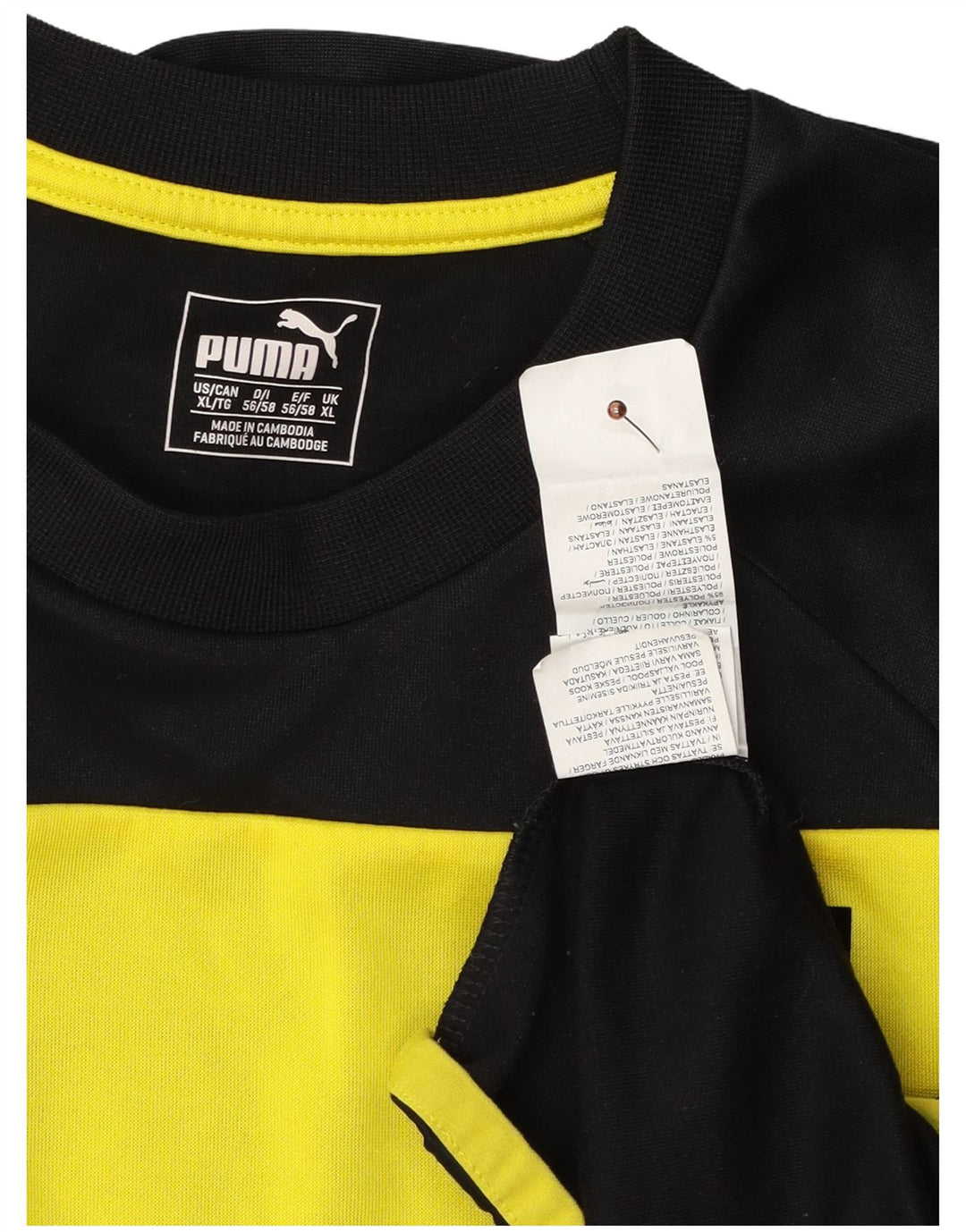 PUMA Mens Graphic Sweatshirt Jumper XL Black Colourblock Polyester