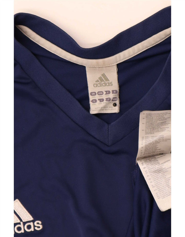 Adidas T-Shirt Homme Top 2XL Bleu Marine Polyester