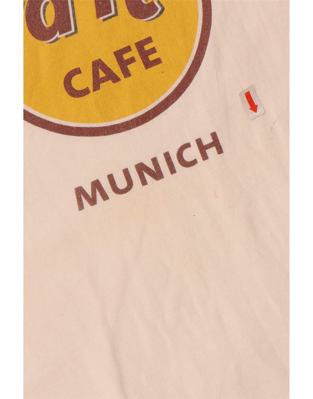 HARD ROCK CAFE T-shirt graphique Munich pour hommes, petit coton blanc