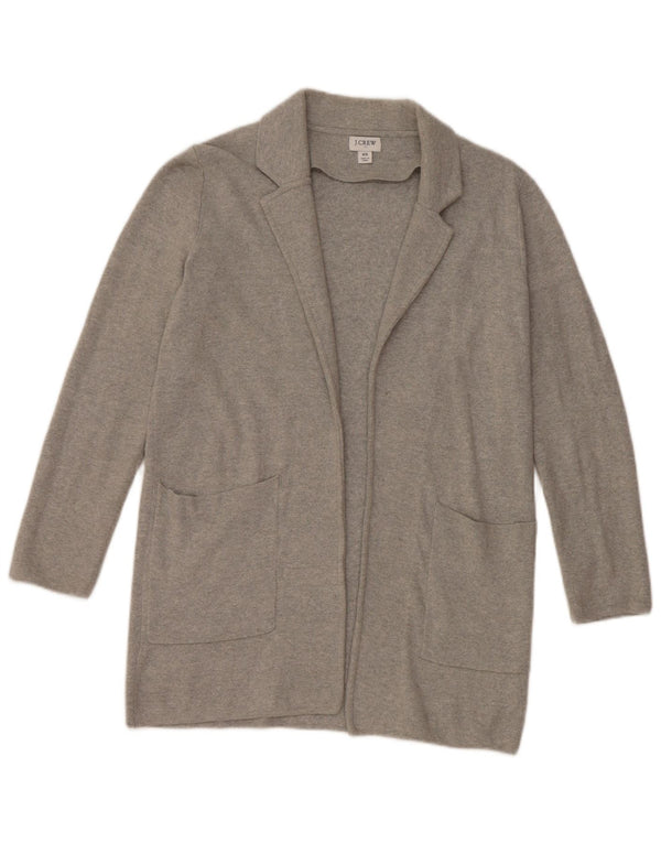 J. Crew Pull cardigan ouvert surdimensionné pour femme UK 6 XS Gris Coton