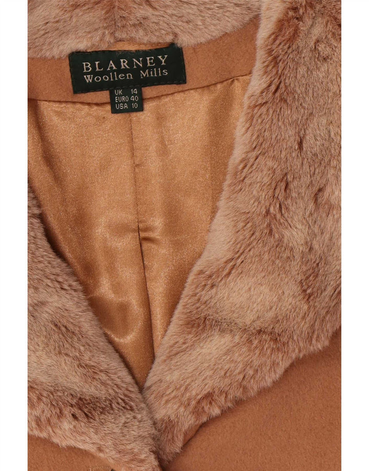 Blarney Manteau Femme UK 14 Grande Laine Marron