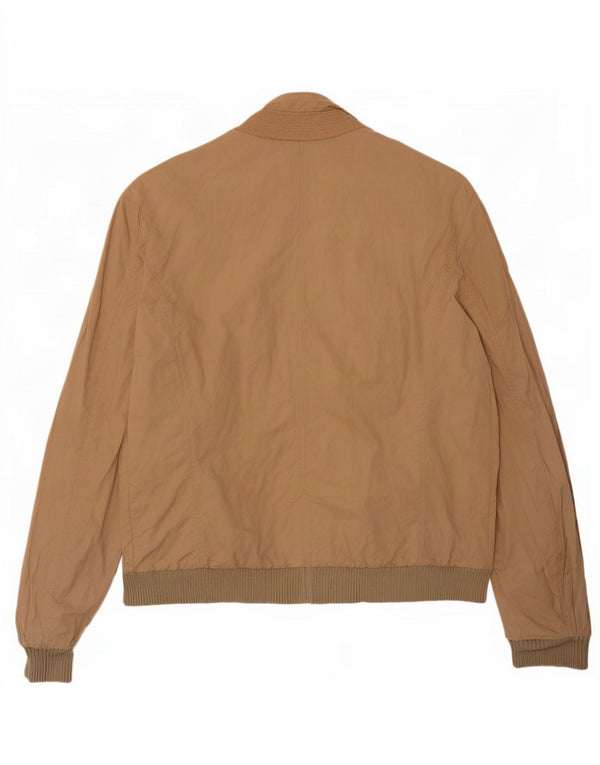 Trussardi Veste Bomber Femme UK 40 Large Beige Coton