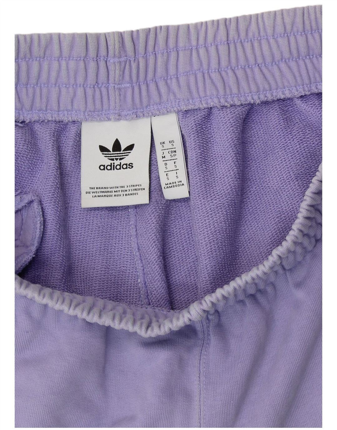 ADIDAS Short de sport pour femme UK 10 Small Violet Coton