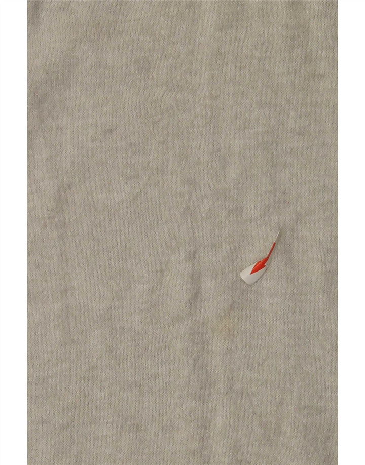 Zara Femme Top Manches Longues UK 14 Large Gris Moucheté Viscose