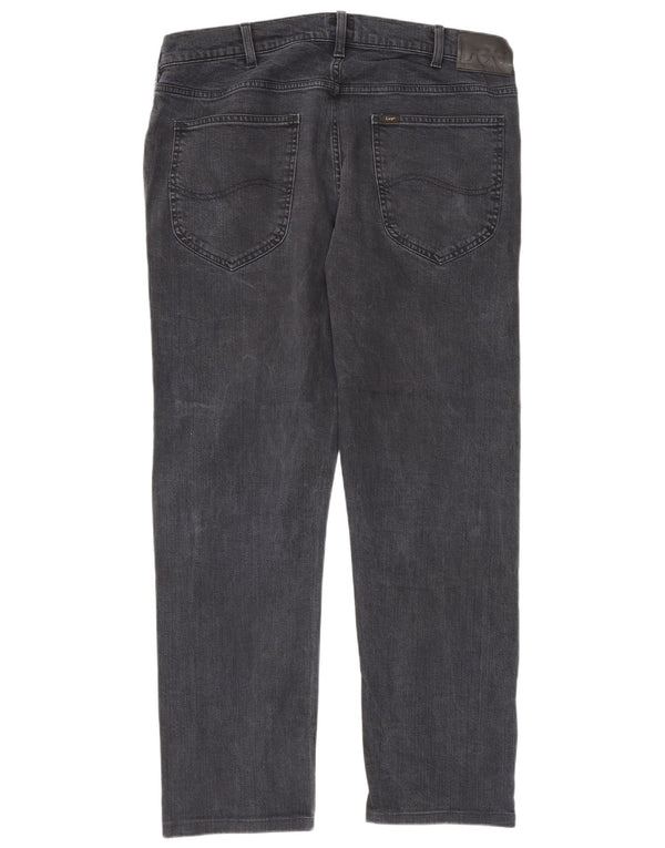 Lee Daren Jean droit avec braguette zippée pour homme W36 L30 Bleu marine en coton