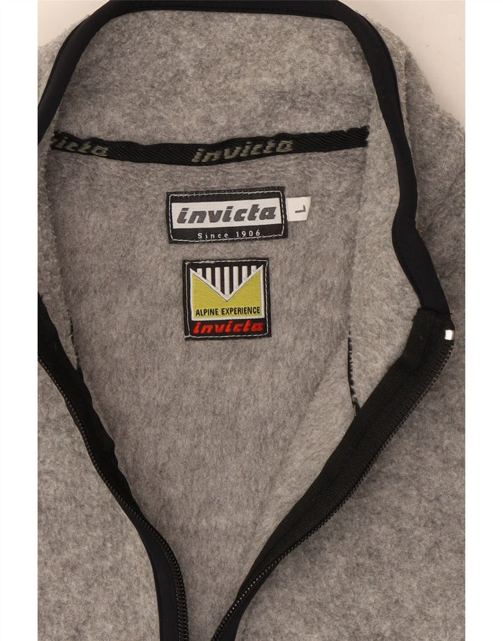 Invicta Gilet polaire pour homme UK 40 Large Gris Polyester