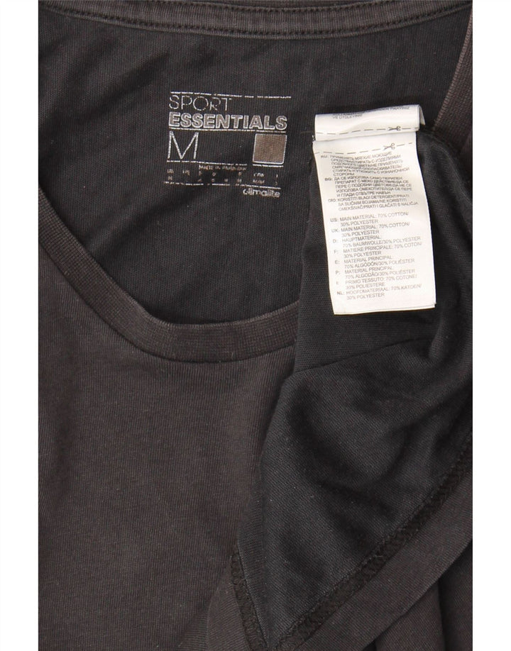 Adidas Hommes Climalite T-Shirt Haut Noir Moyen Coton