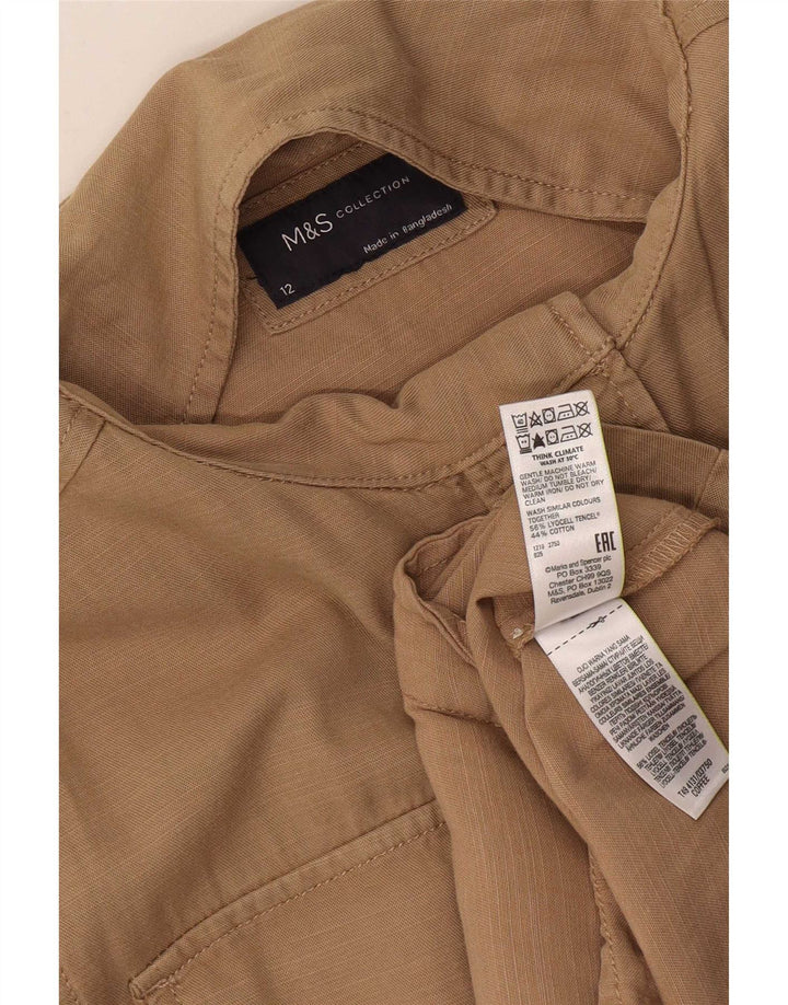 Marks & Spencer Veste utilitaire coupe régulière pour femme UK 12 Kaki moyen