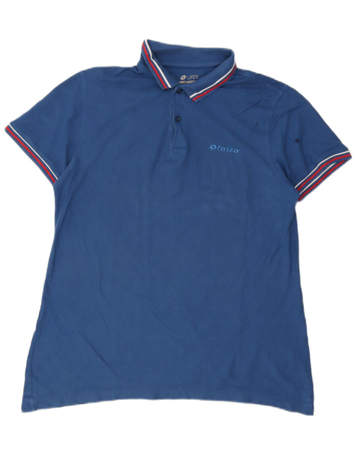 Lotto Polo Homme Grand Bleu Coton