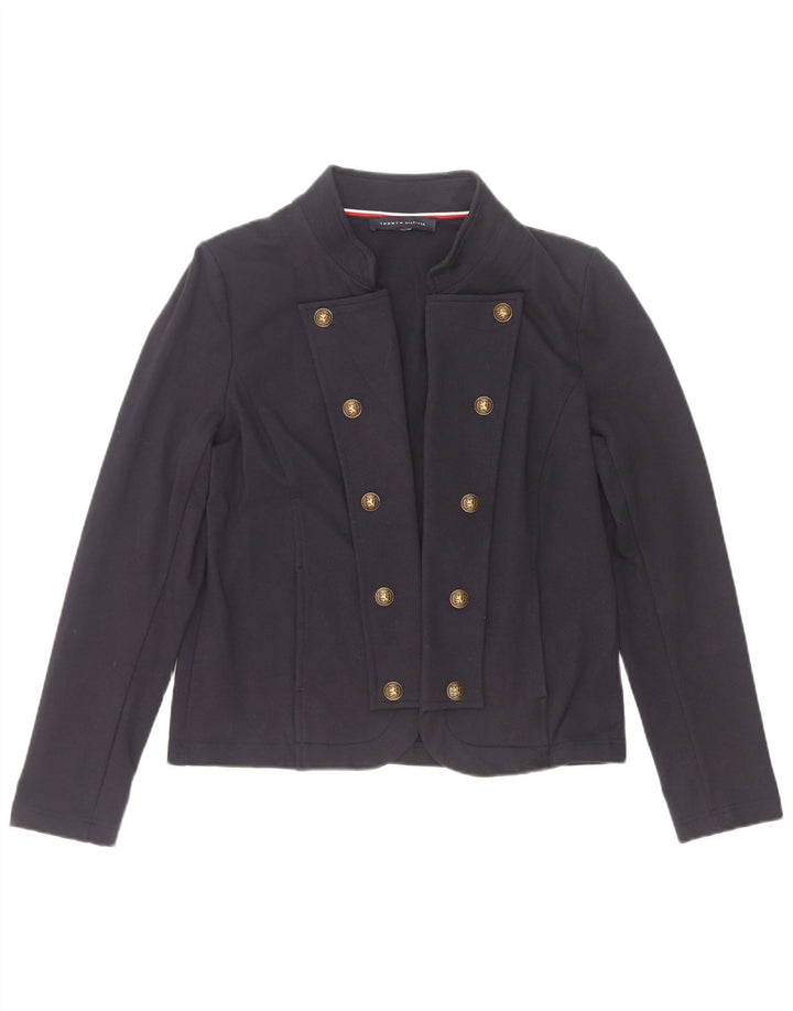 Tommy Hilfiger Veste Bomber Femme UK 14 Coton Bleu Marine Moyen