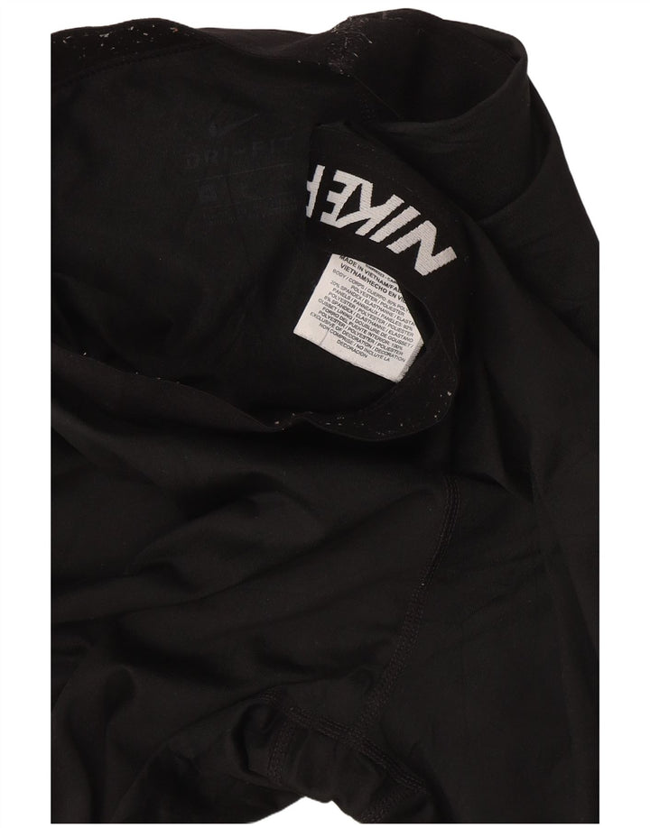 Nike Pantalon de survêtement graphique pour femme UK 12 Polyester noir moyen