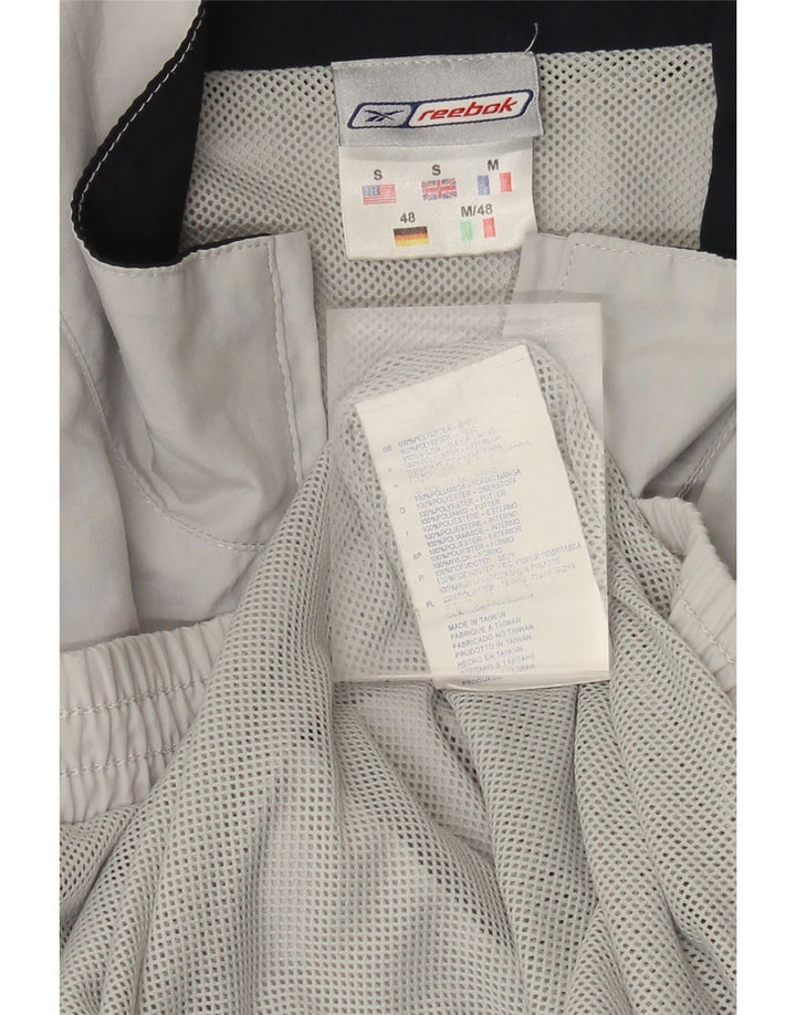 Reebok Veste de Survêtement Coupe Ample Homme Petit Gris Colorblock Polyester