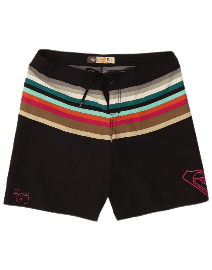 Roxy Short de Bain Graphique Homme Rayé Noir Moyen