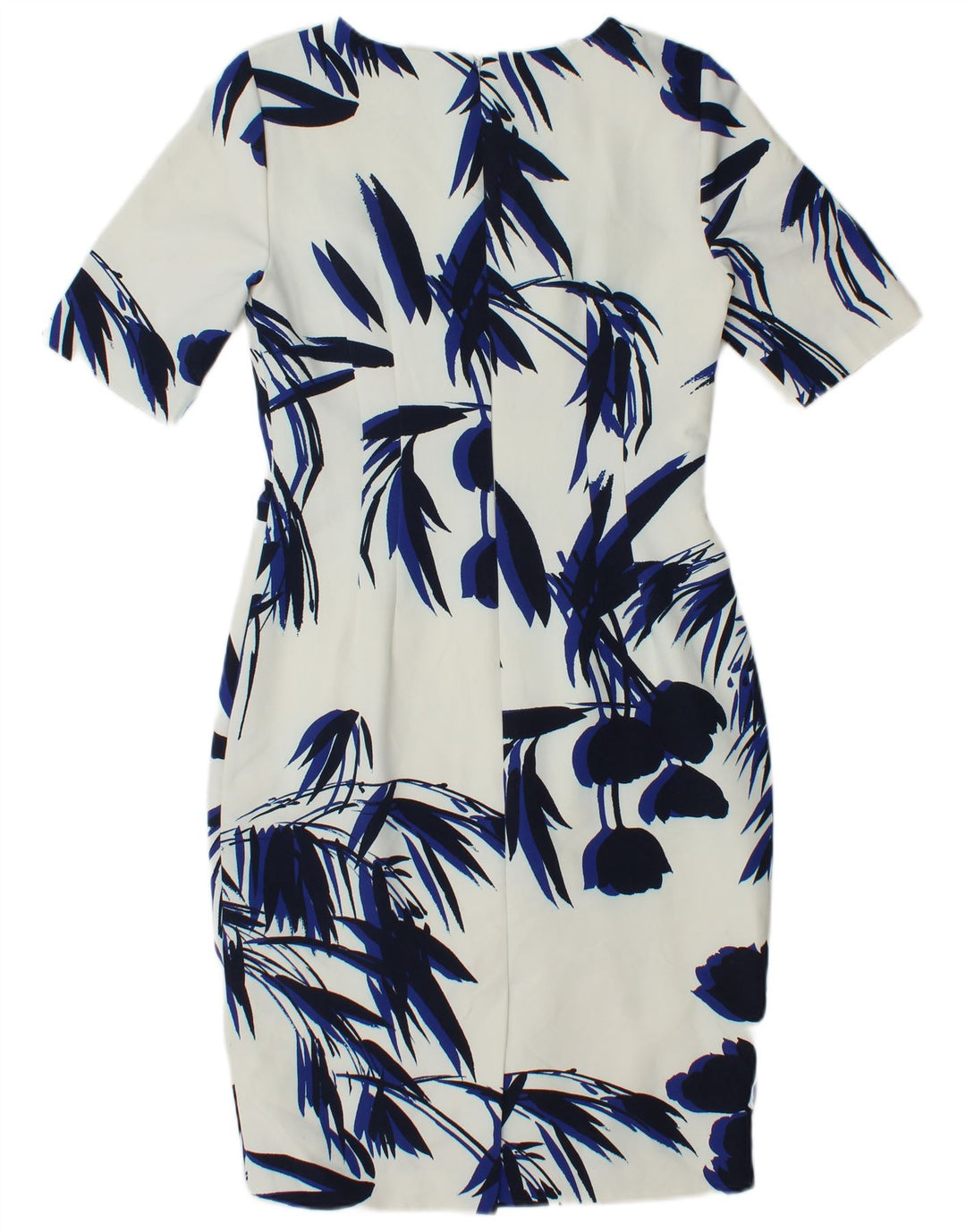 Hobbs Robe fourreau pour femme UK 10 Petit polyester floral blanc