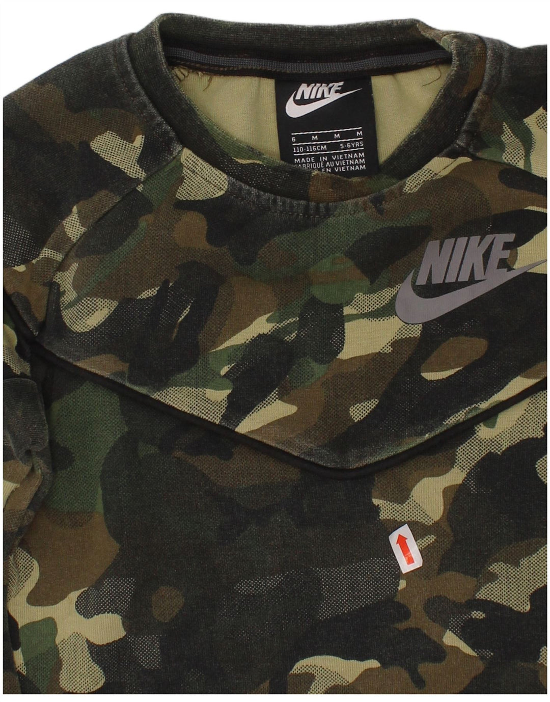 NIKE Sweat-shirt graphique pour garçon 5-6 ans Camouflage vert moyen