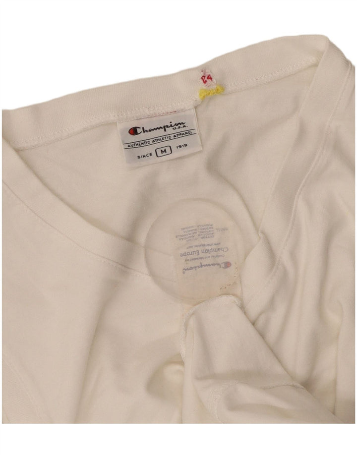 Champion Débardeur Graphique Femme UK 12 Coton Blanc Moyen