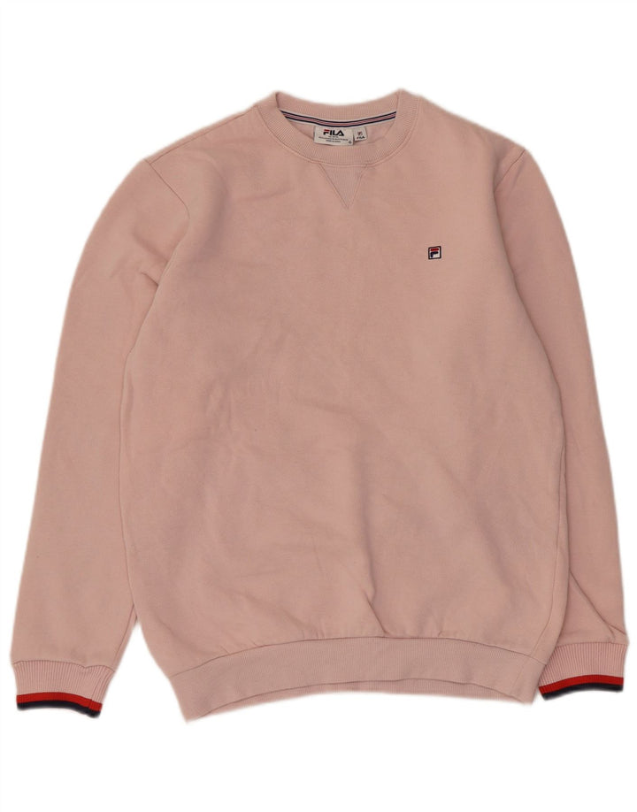 Fila Sweat-shirt surdimensionné pour femme UK 2 2XS Rose Coton