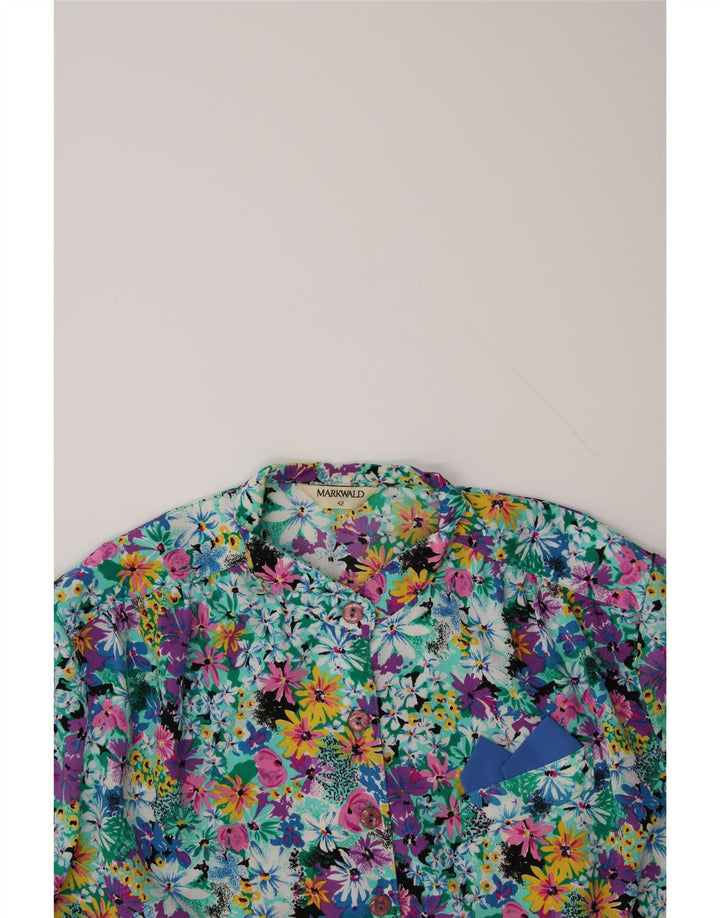 MARKWALD Womens Shirt Blouse IT 42 Medium Multicoloured Floral Vintage MARKWALD and Second-Hand MARKWALD from Messina Hembry 
