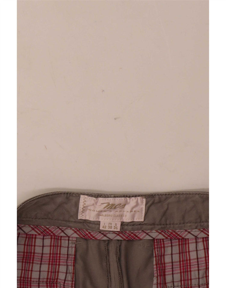 Marlboro Classics Short Chino Pegged Pour Femme IT 42 Moyen W34 Gris