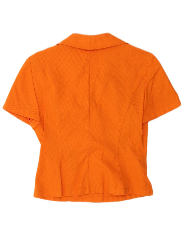 Accento By Marzotto Cardigan à manches courtes pour femme UK 10 Small Orange