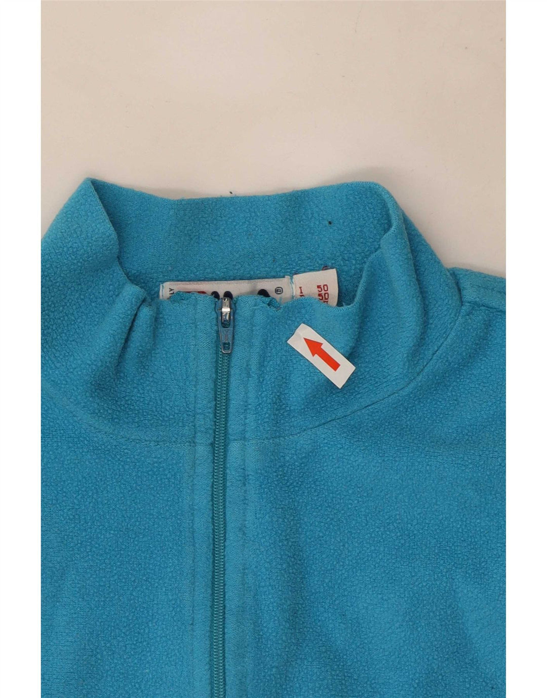 Fila Pull polaire à col zippé pour homme IT 50 Bleu moyen