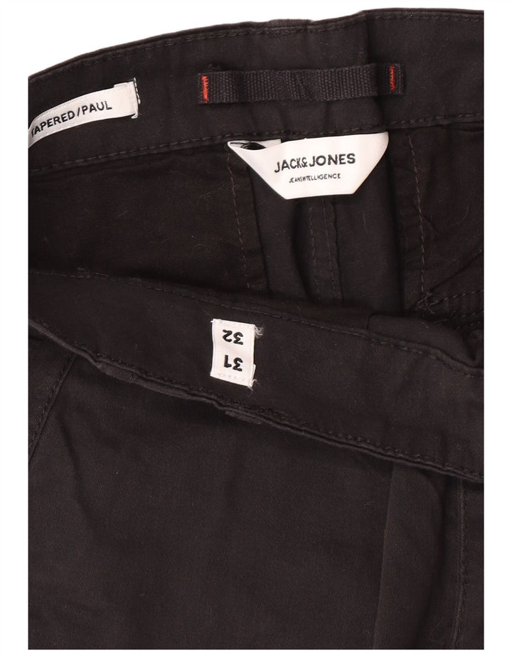 JACK & JONES Pantalon cargo Paul Tapered Homme W31 L32 Noir Coton Classique