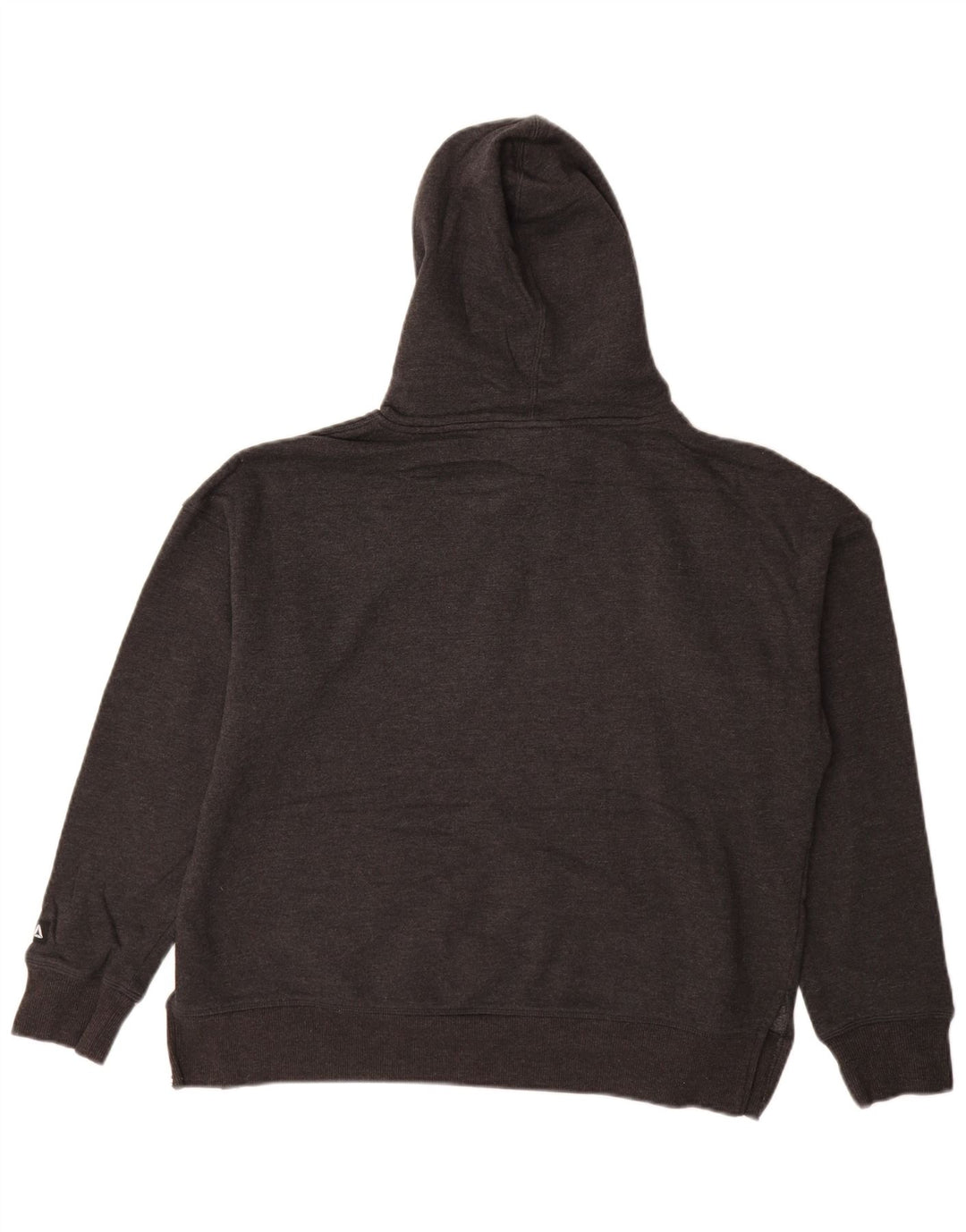 Reebok Pull à capuche graphique surdimensionné pour femme UK 44 Gris moyen Coton
